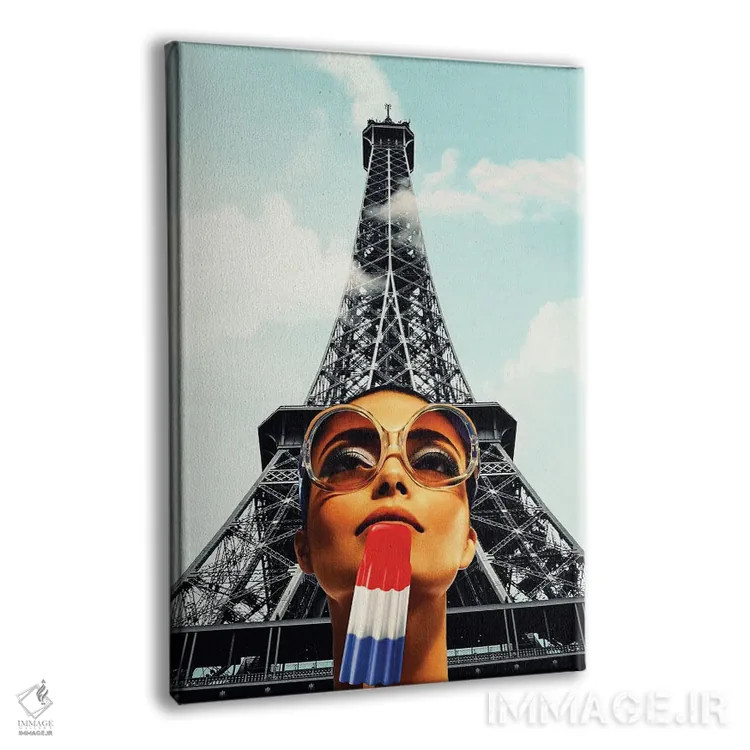 تابلو دکوراتیو تابستان در پاریس اثر کیکی سی لندن - نمای پرسپکتیو محصول