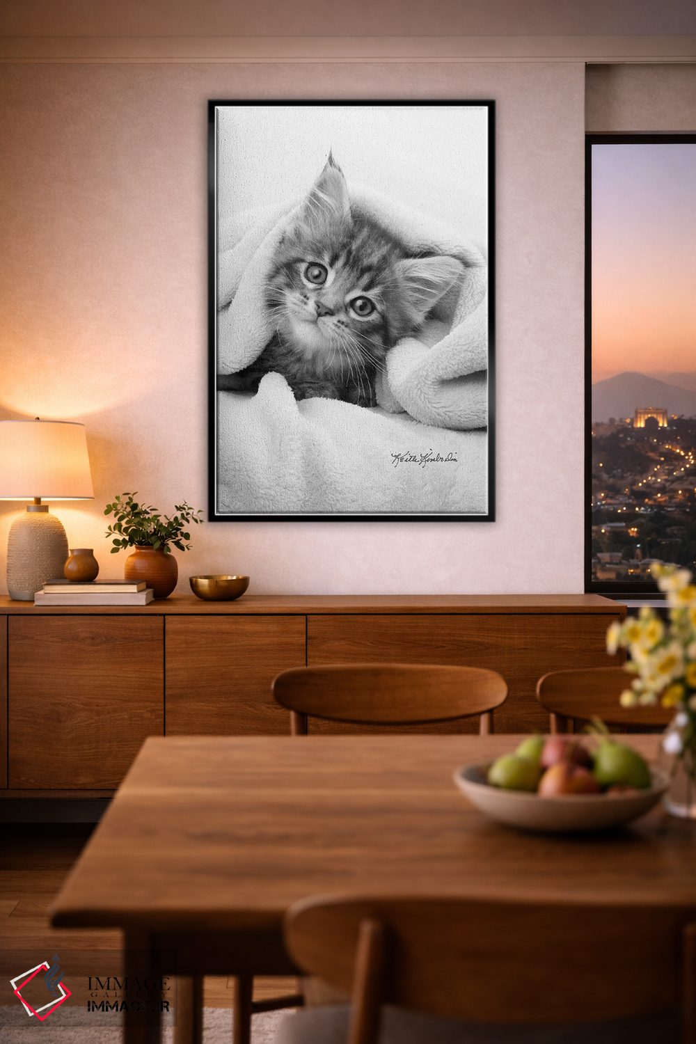 تابلو دکوراتیو حشره در پتو اثر کیت کیمبرلین - D3B