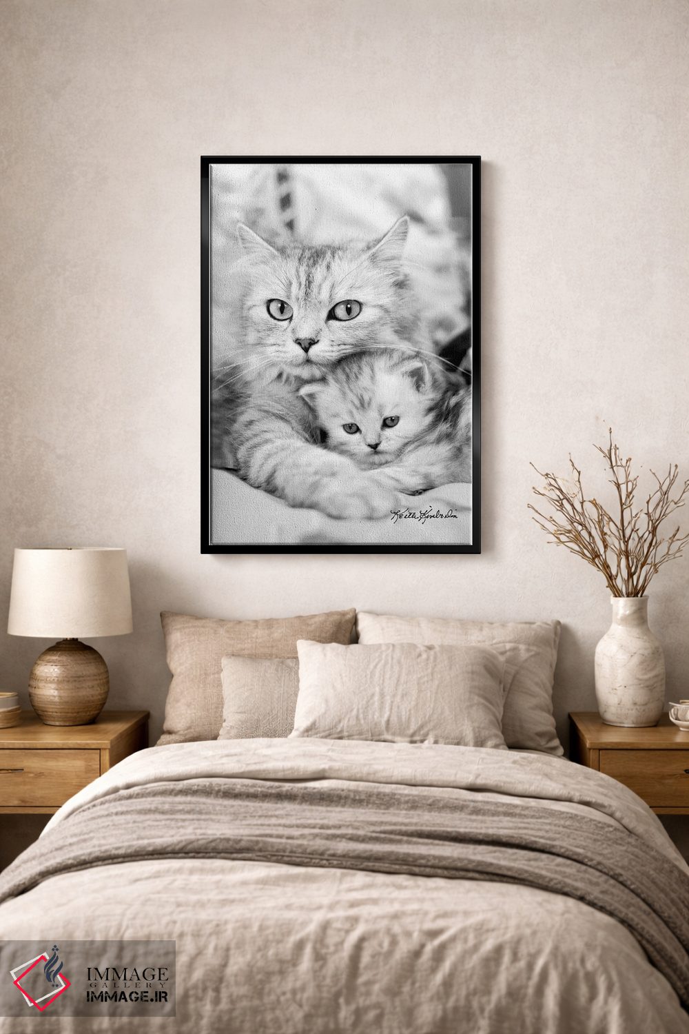 تابلو دکوراتیو توینکی و کیت اثر کیت کیمبرلین - D2B