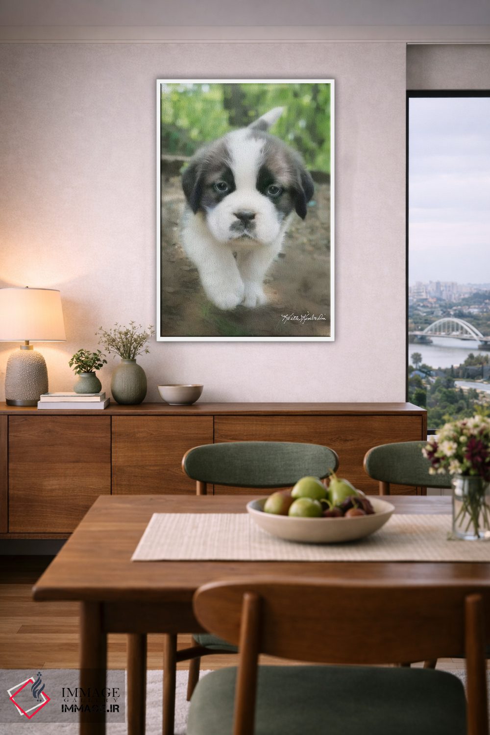 تابلو دکوراتیو چارلی اثر کیت کیمبرلین - D6W