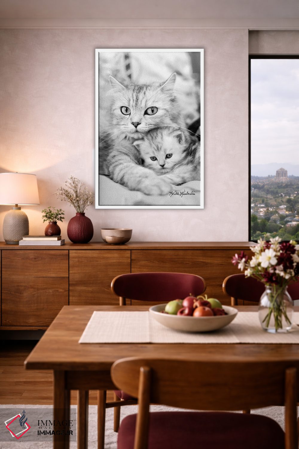 تابلو دکوراتیو توینکی و کیت اثر کیت کیمبرلین - D3W