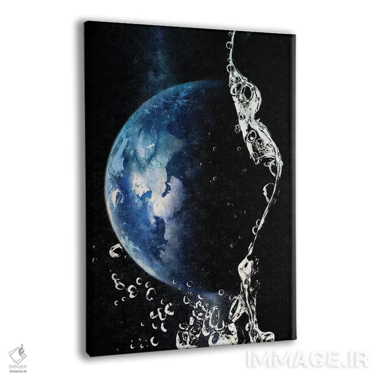 تابلو دکوراتیو قطره آب اثر کیکی سی لندن - نمای پرسپکتیو محصول