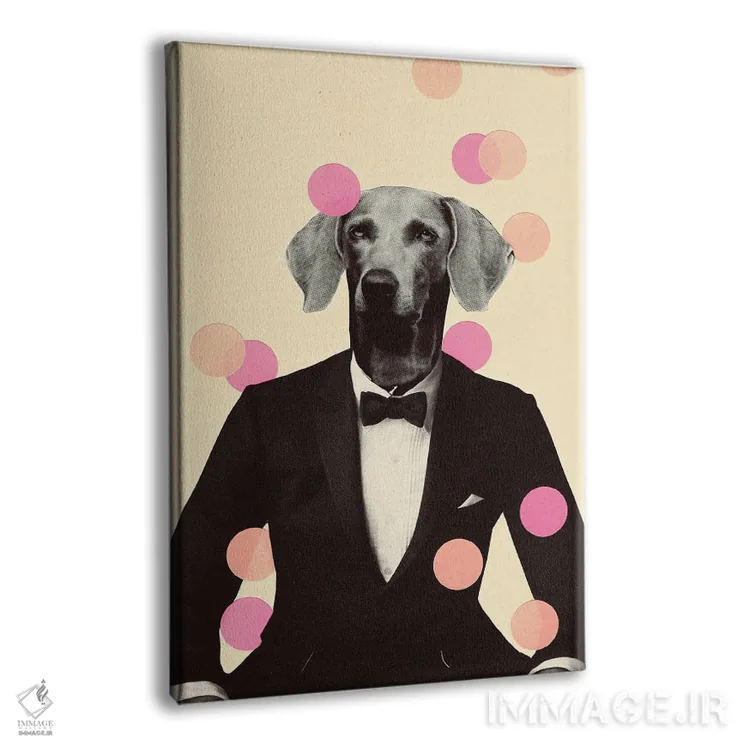 تابلو دکوراتیو لباس شب اثر کیکی سی لندن - نمای پرسپکتیو محصول