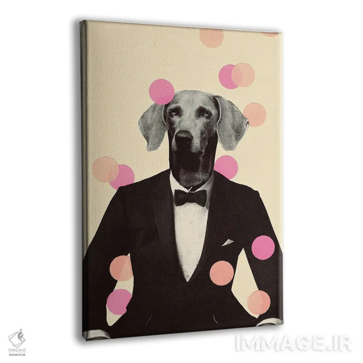 تابلو دکوراتیو لباس شب اثر کیکی سی لندن - نمای پرسپکتیو محصول