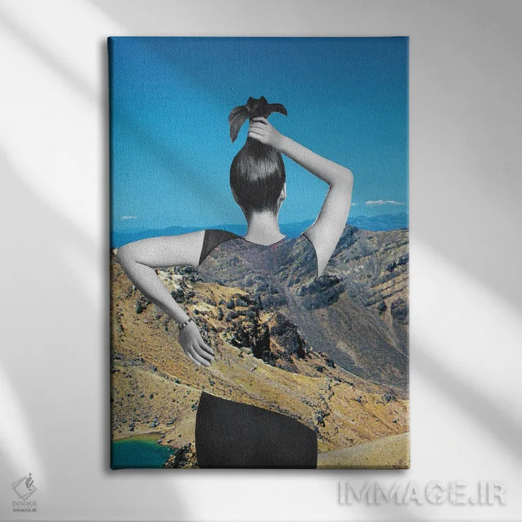 تابلو دکوراتیو خوش تراش اثر کیکی سی لندن - نمای روبهرو روی دیوار