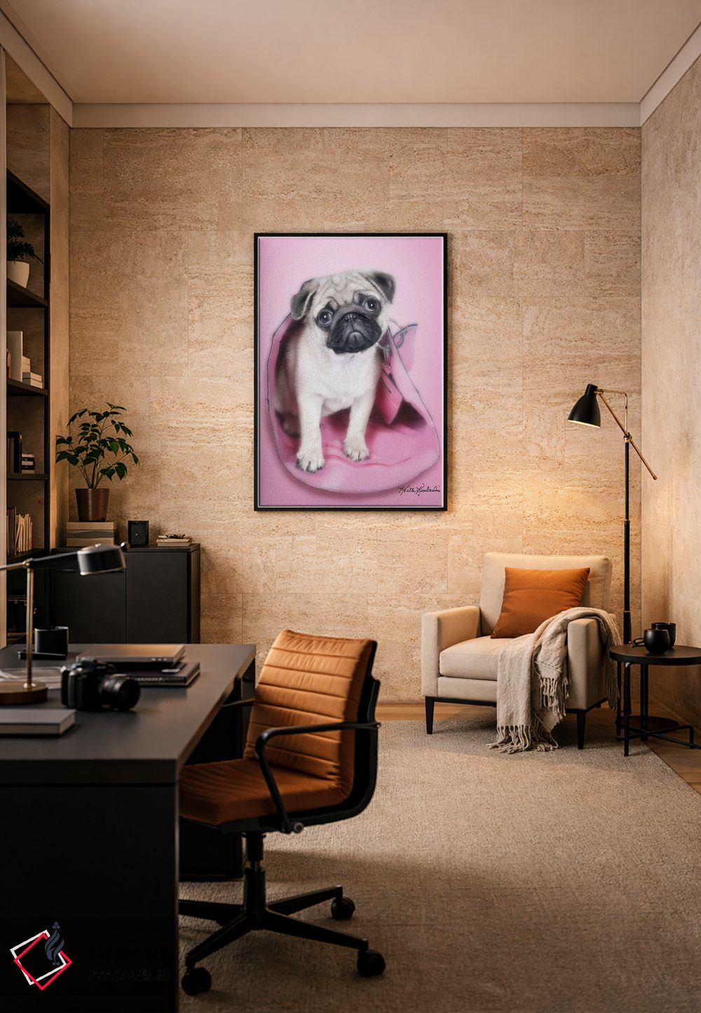 تابلو دکوراتیو پاگ در کیف اثر کیت کیمبرلین - D5B