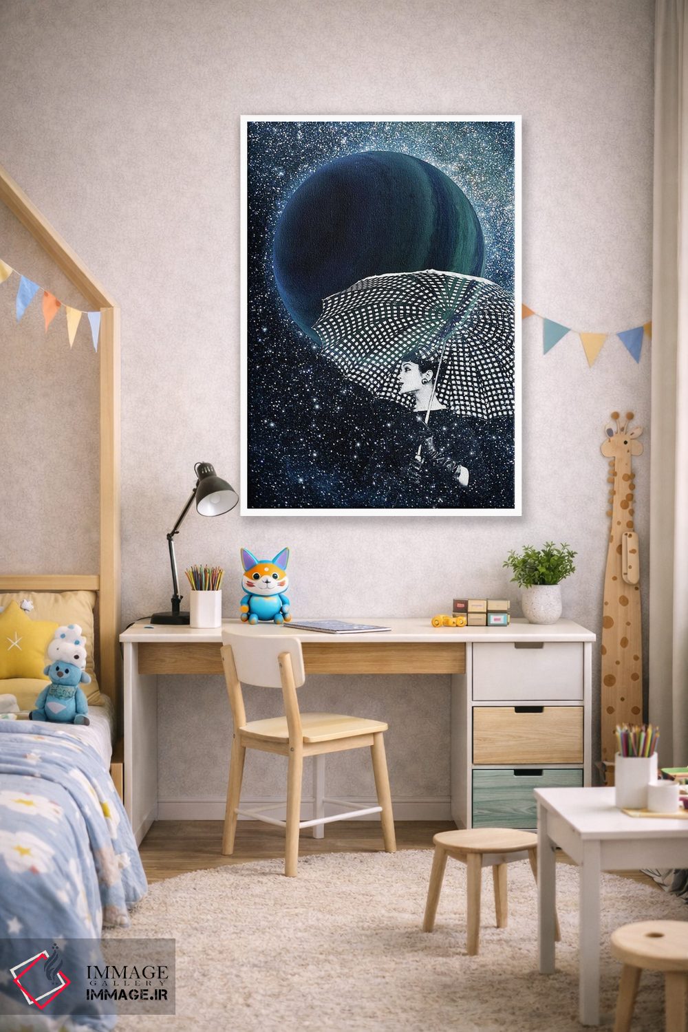 تابلو دکوراتیو ستارگان درخشان اثر کیکی سی لندن - D1W