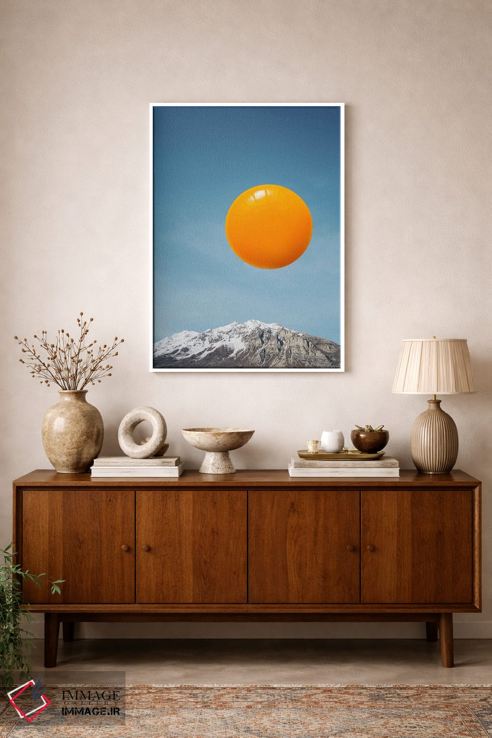 تابلو مینیمال طلوع خورشید اثر کیکی سی لندن - D1W