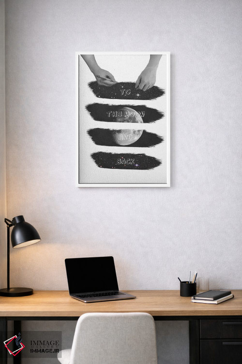 تابلو دکوراتیو به سوی ماه اثر کیکی سی لندن - D1W