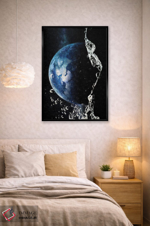 تابلو دکوراتیو قطره آب اثر کیکی سی لندن - D2B