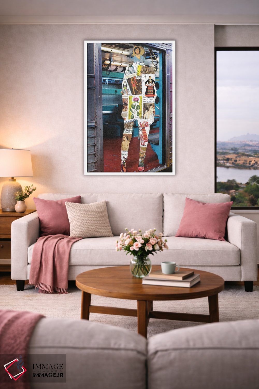 تابلو دکوراتیو تمبر؟ اثر کیکی سی لندن - D3W