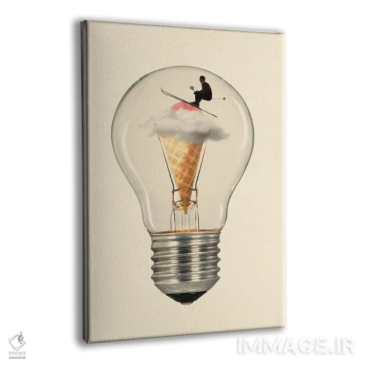 تابلو دکوراتیو زمستان اثر کیکی سی لندن - نمای پرسپکتیو محصول