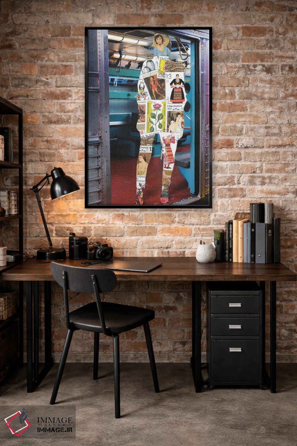 تابلو دکوراتیو تمبر؟ اثر کیکی سی لندن - D4B