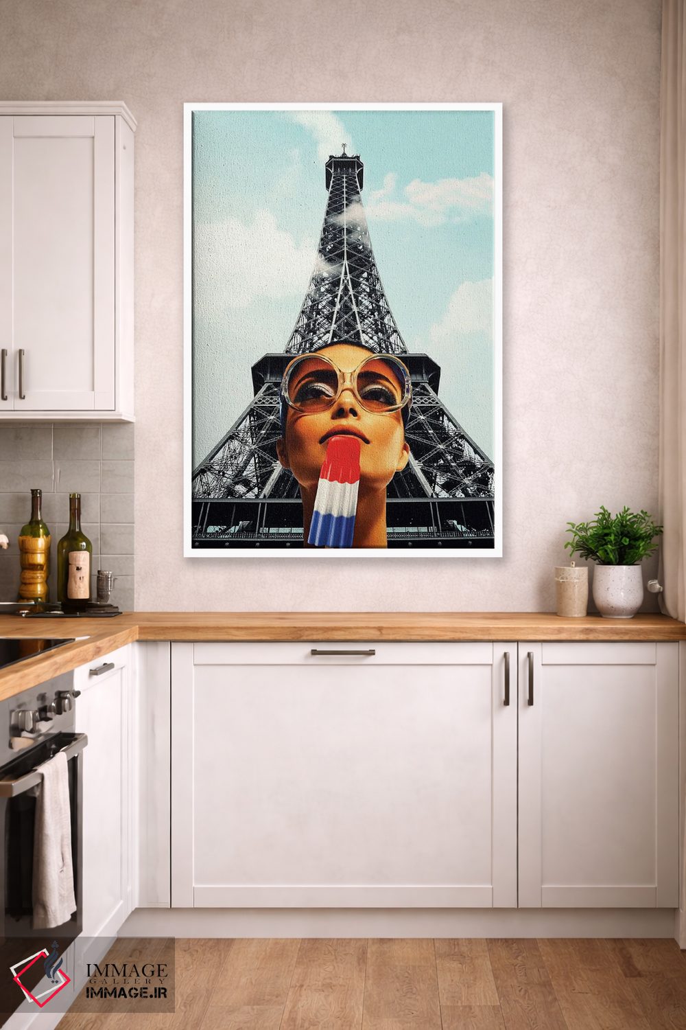 تابلو دکوراتیو تابستان در پاریس اثر کیکی سی لندن - D3W