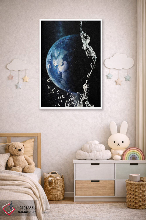 تابلو دکوراتیو قطره آب اثر کیکی سی لندن - D4W