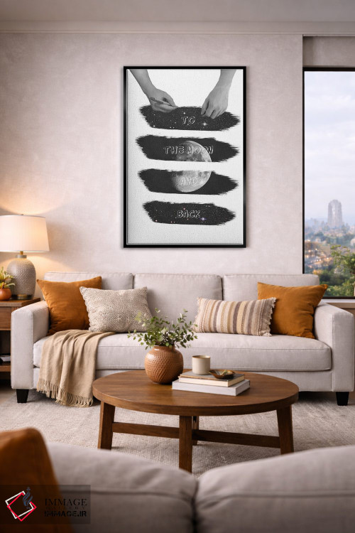 تابلو دکوراتیو به سوی ماه اثر کیکی سی لندن - D3B