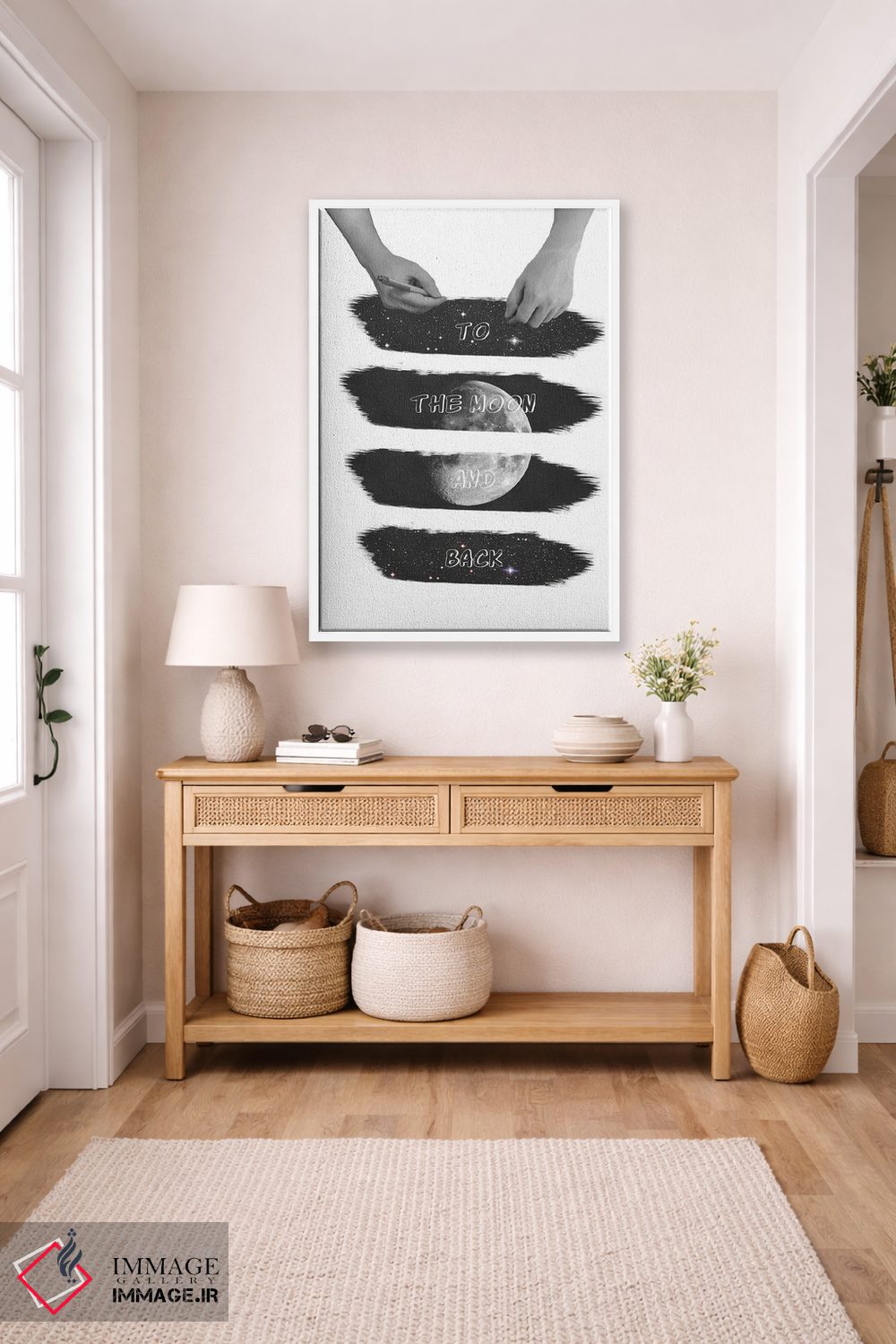 تابلو دکوراتیو به سوی ماه اثر کیکی سی لندن - D5W