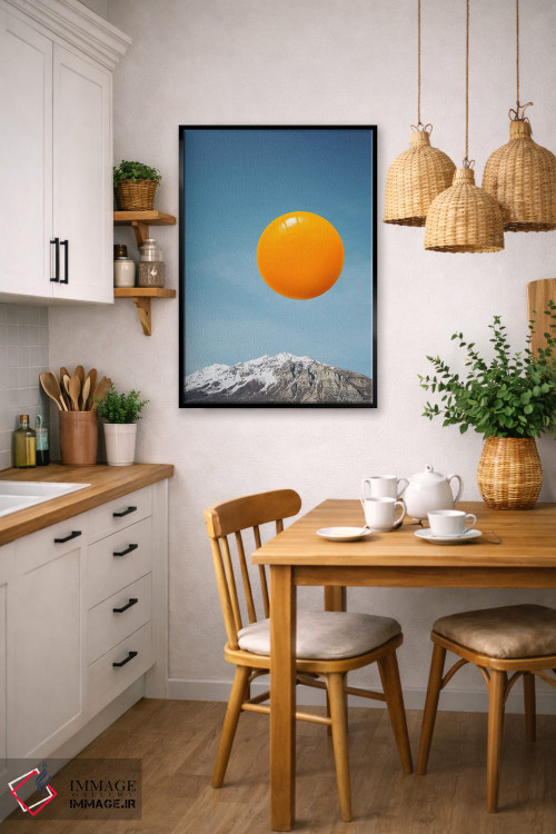 تابلو مینیمال طلوع خورشید اثر کیکی سی لندن - D6B