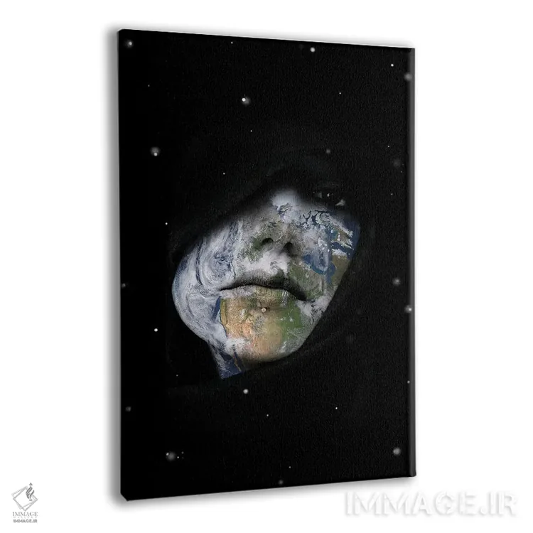 تابلو دکوراتیو دنیا زنانه است اثر کیکی سی لندن - نمای پرسپکتیو محصول