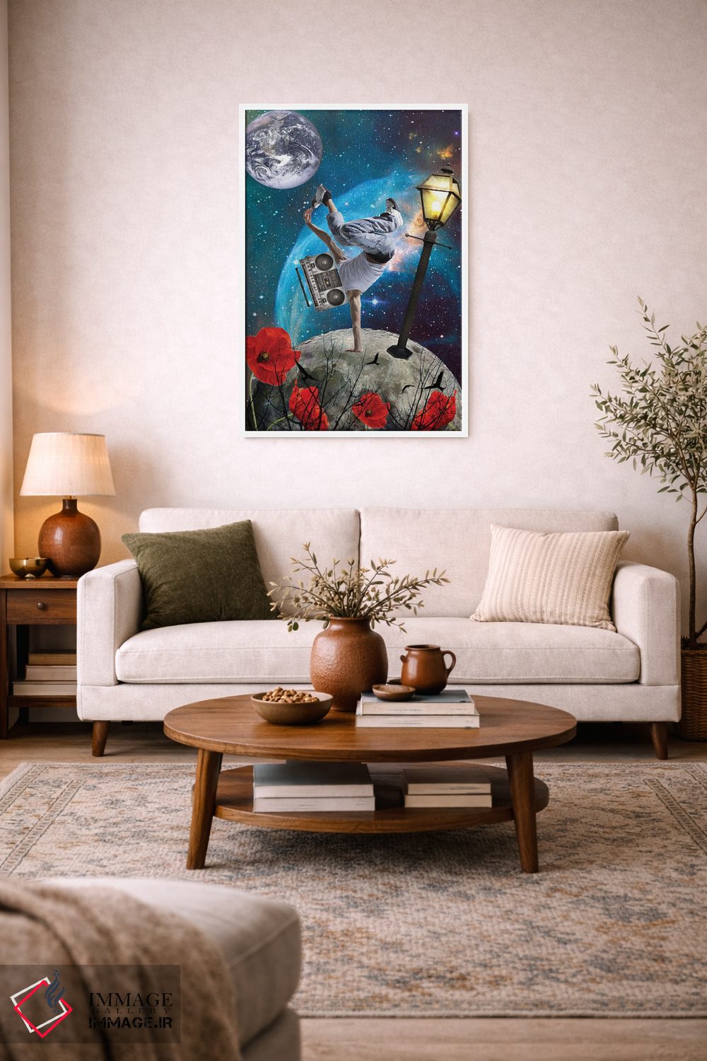 تابلو دکوراتیو جهان موسیقی است اثر کیکی سی لندن - D1W