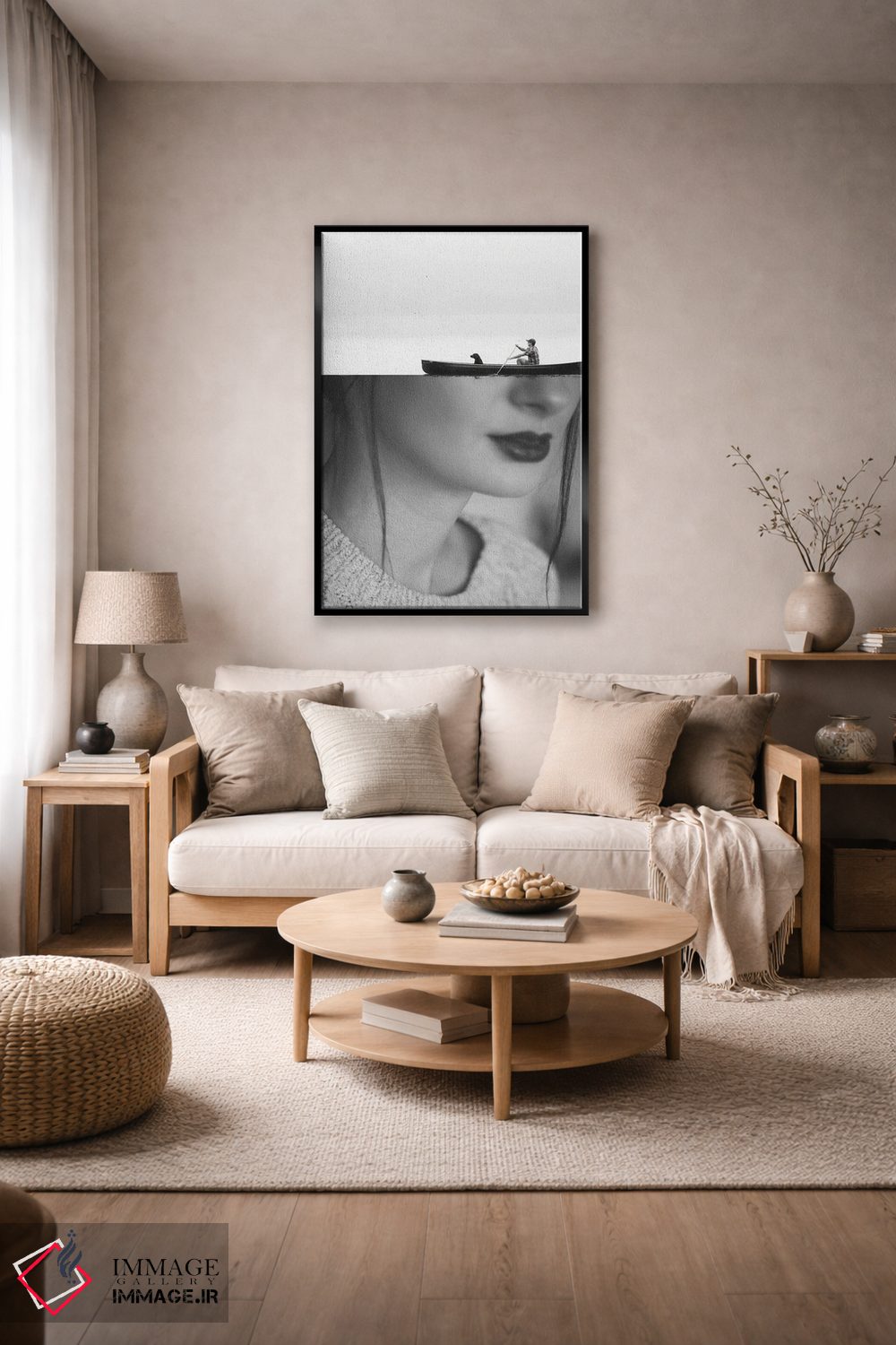 تابلو دکوراتیو لبه اثر کیکی سی لندن - D5B