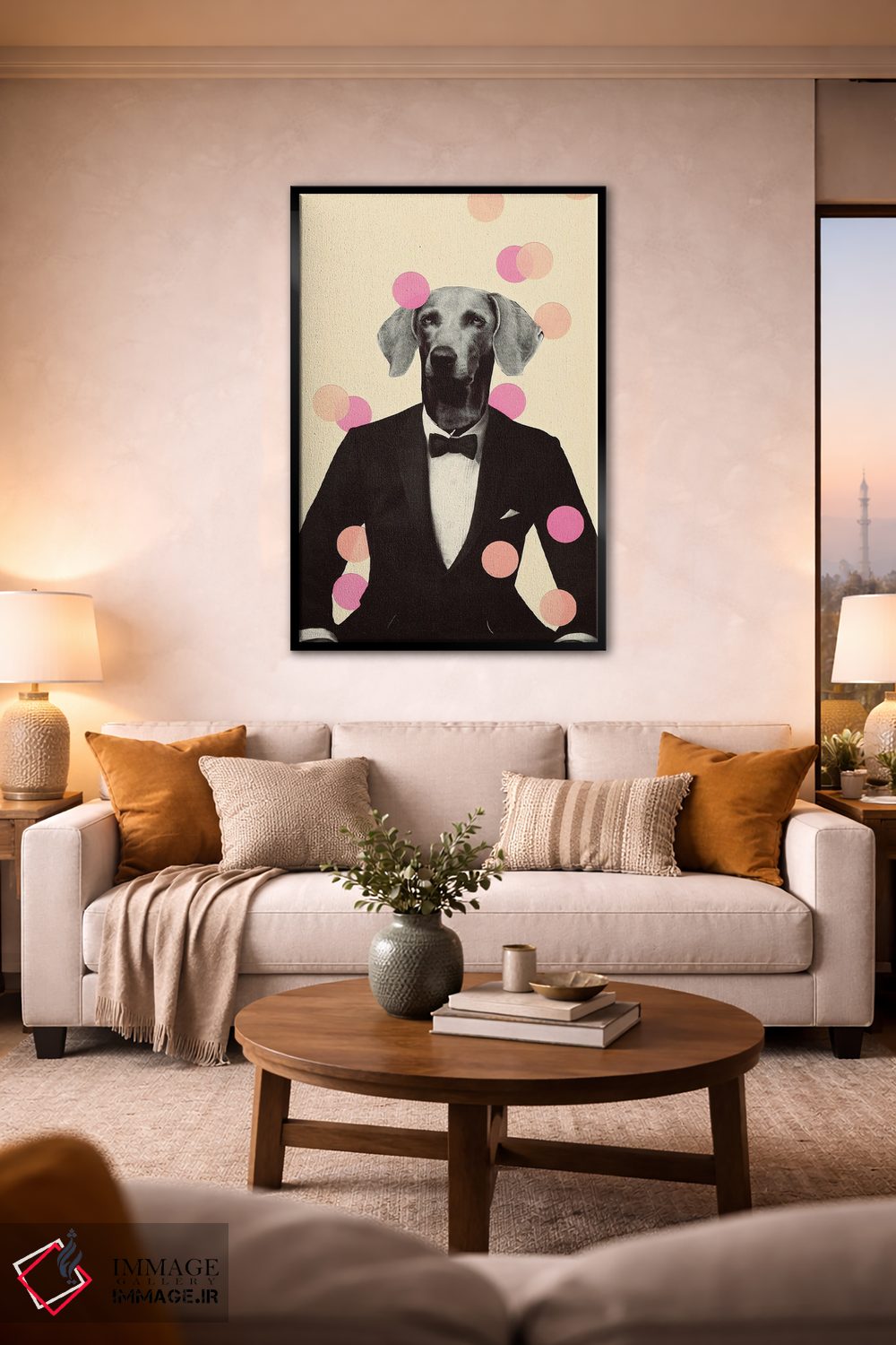 تابلو دکوراتیو لباس شب اثر کیکی سی لندن - D2B