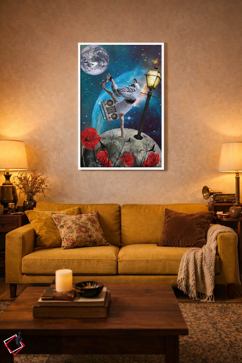 تابلو دکوراتیو جهان موسیقی است اثر کیکی سی لندن - D3W