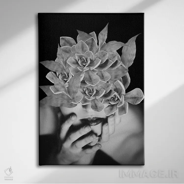 تابلو دکوراتیو بی نام اثر کیکی سی لندن - نمای روبهرو روی دیوار