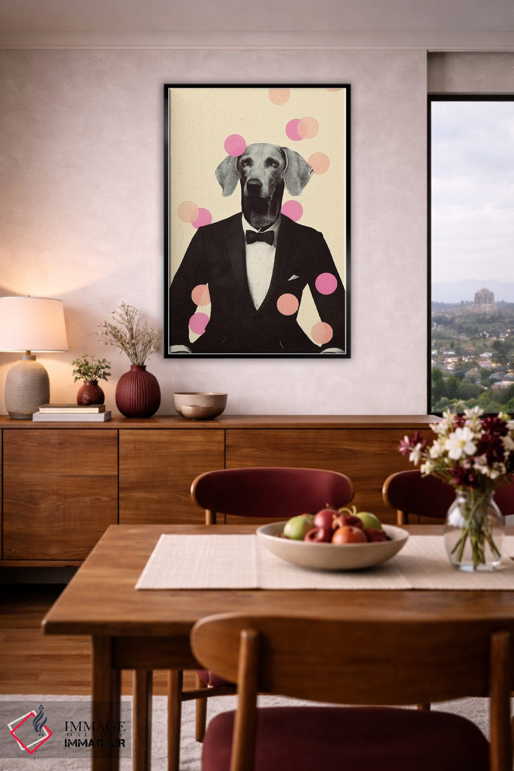 تابلو دکوراتیو لباس شب اثر کیکی سی لندن - D5B