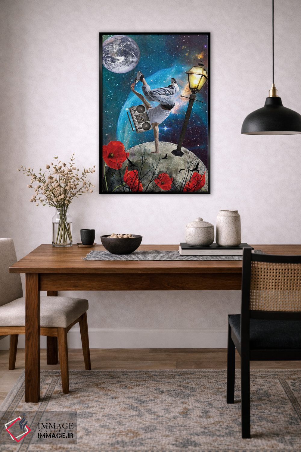 تابلو دکوراتیو جهان موسیقی است اثر کیکی سی لندن - D5B