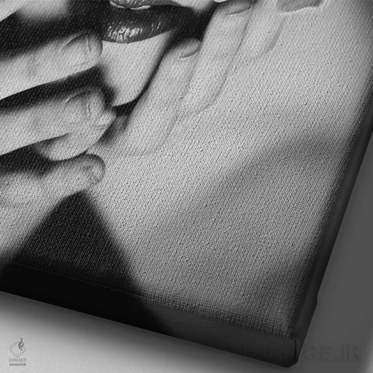 تابلو دکوراتیو بی نام اثر کیکی سی لندن - نمای نزدیک بافت بوم