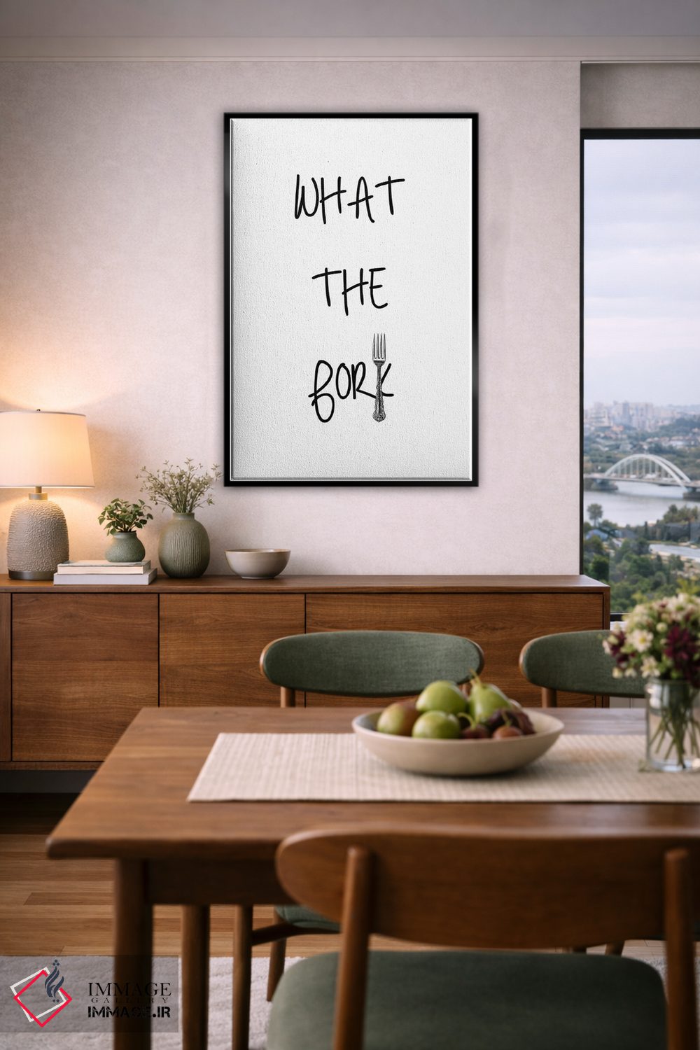 تابلو مینیمال چی چنگال؟ اثر کیکی سی لندن - D6B