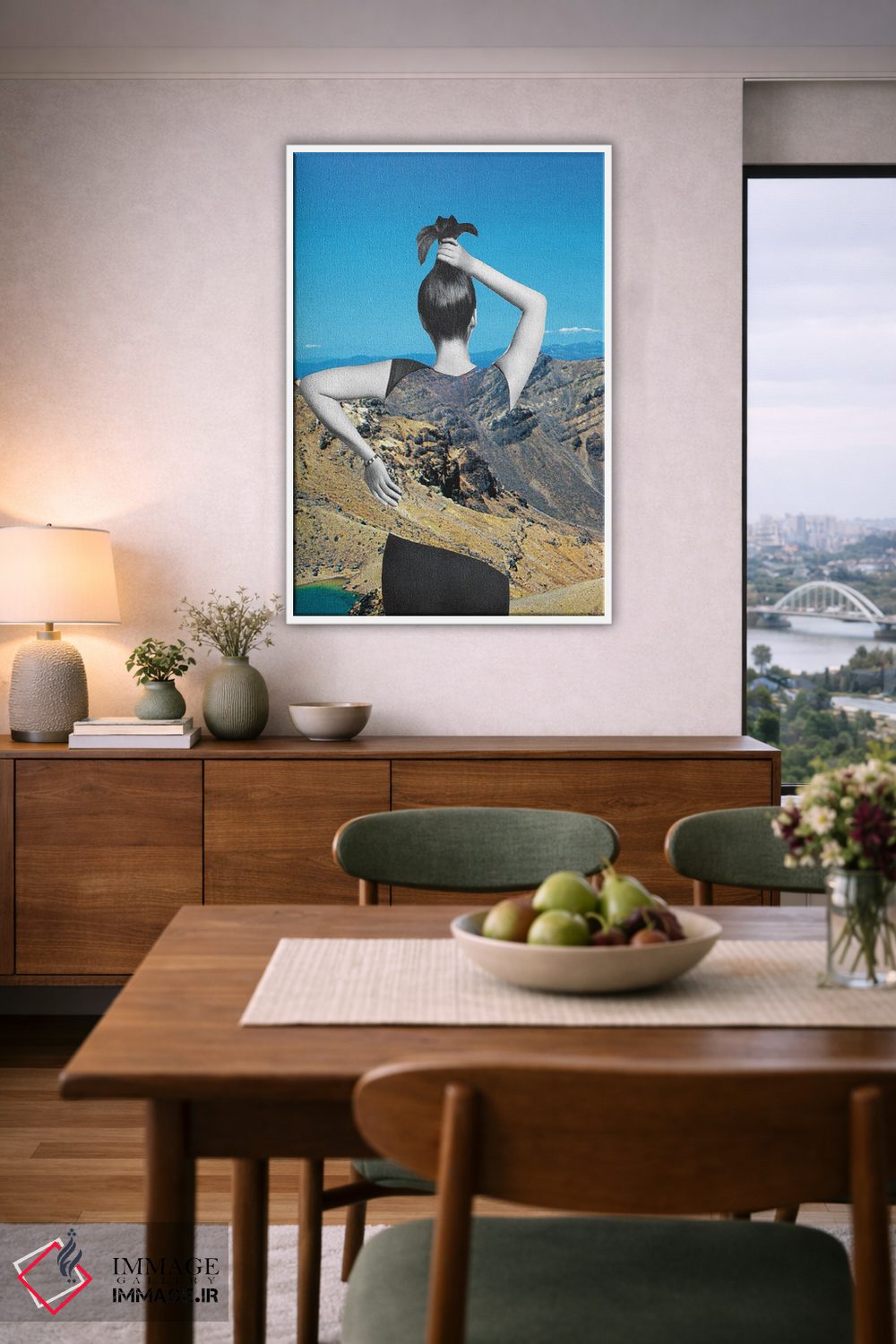 تابلو دکوراتیو خوش تراش اثر کیکی سی لندن - D5W