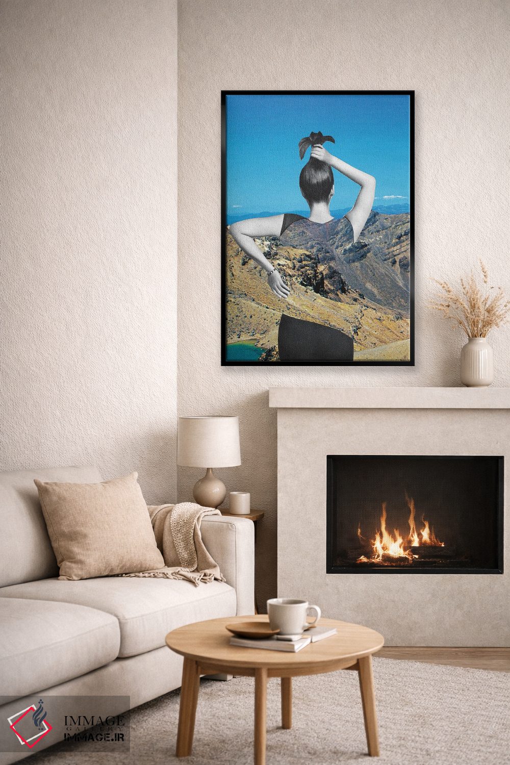 تابلو دکوراتیو خوش تراش اثر کیکی سی لندن - D6B