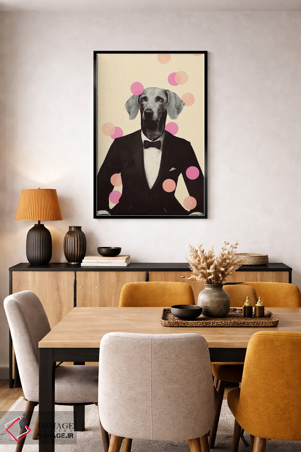 تابلو دکوراتیو لباس شب اثر کیکی سی لندن - D6B