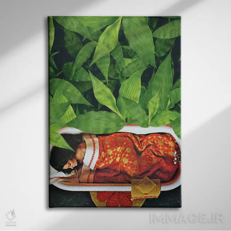 تابلو دکوراتیو اکسیژن اثر کیکی سی لندن - نمای روبهرو روی دیوار