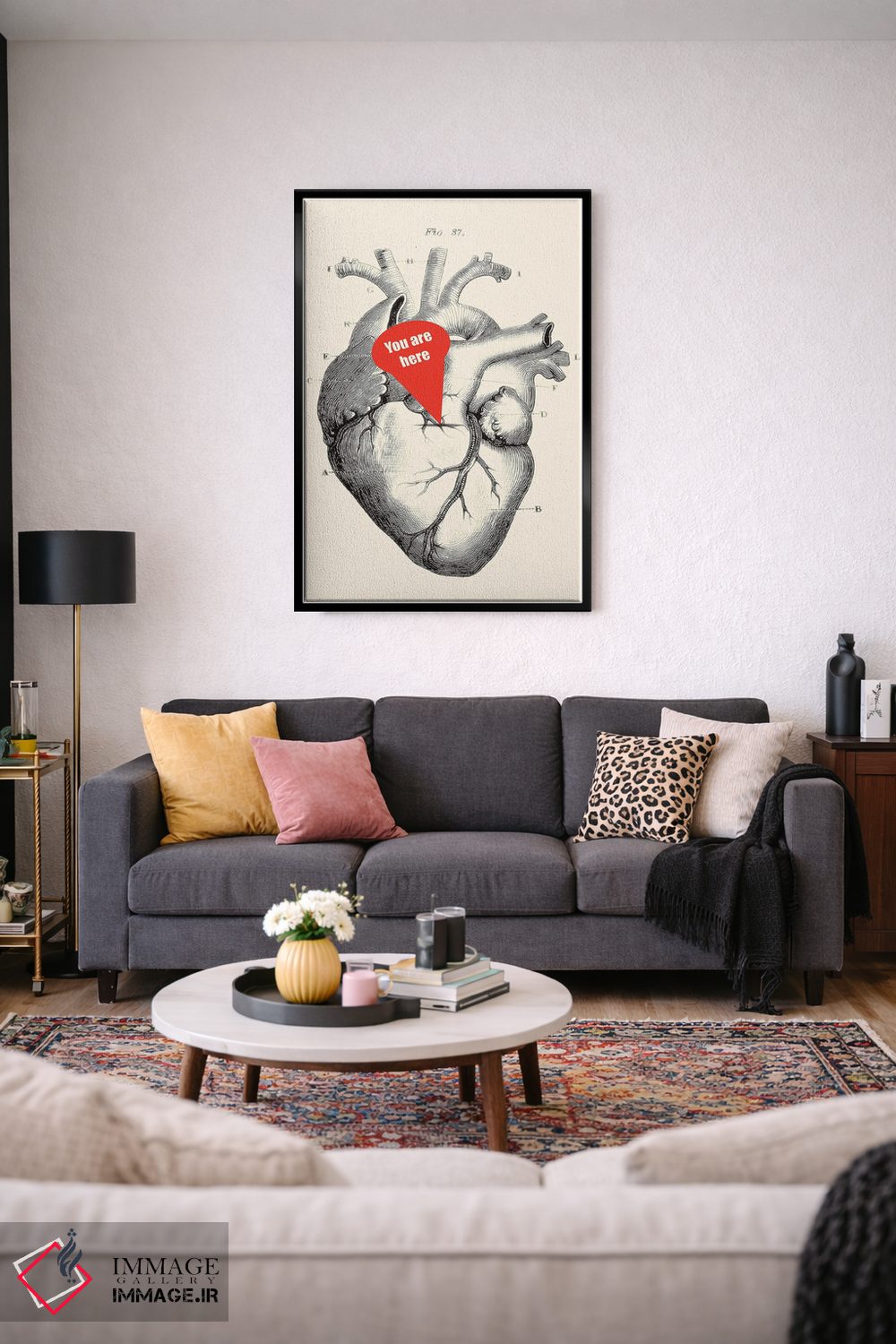 تابلو دکوراتیو تو اینجایی اثر کیکی سی لندن - D3B