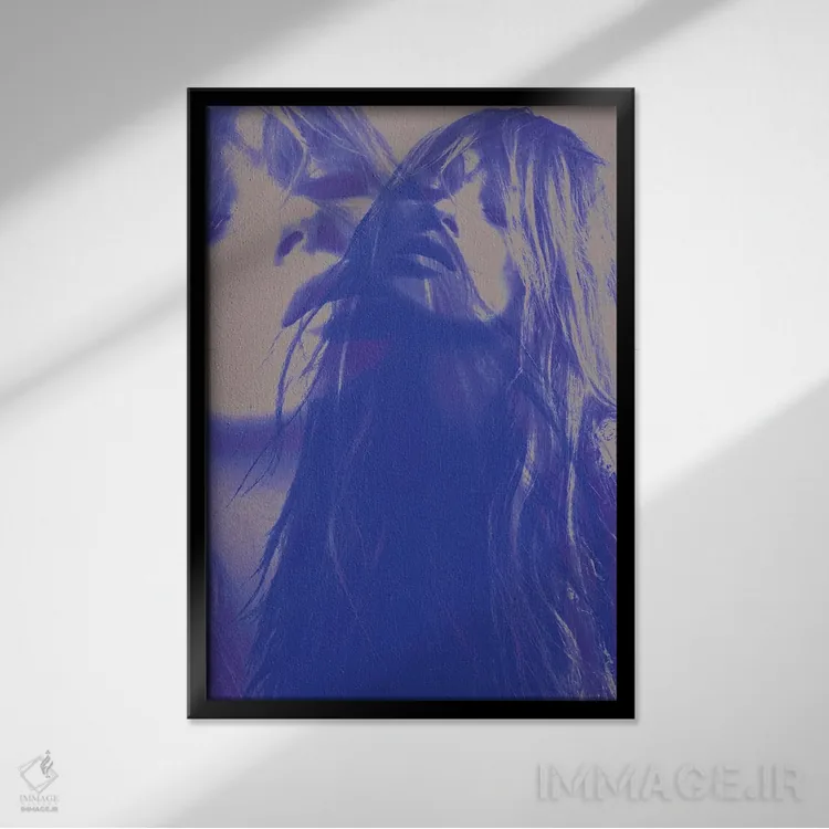 تابلو دکوراتیو کیت مضاعف اثر کیکی سی لندن - نمای قابدار مشکی