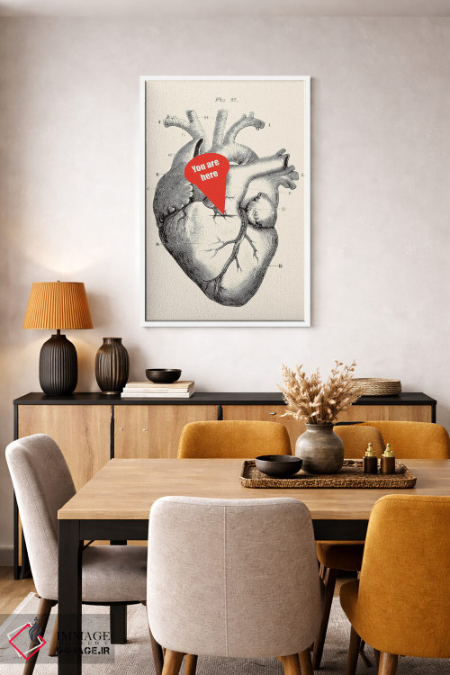 تابلو دکوراتیو تو اینجایی اثر کیکی سی لندن - D5W