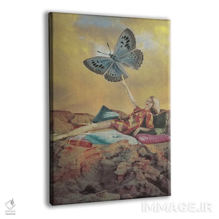 تابلو دکوراتیو دور از دسترس اثر کیکی سی لندن - نمای پرسپکتیو محصول