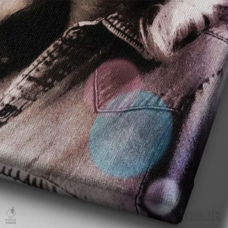 تابلو دکوراتیو دالی مقدس اثر کیکی سی لندن - نمای نزدیک بافت بوم