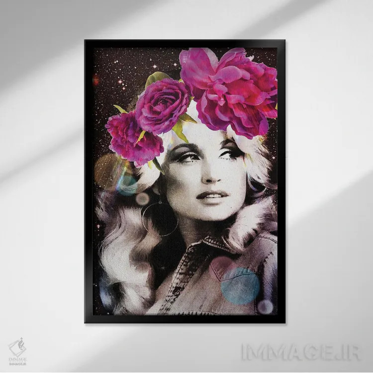 تابلو دکوراتیو دالی مقدس اثر کیکی سی لندن - نمای قابدار مشکی