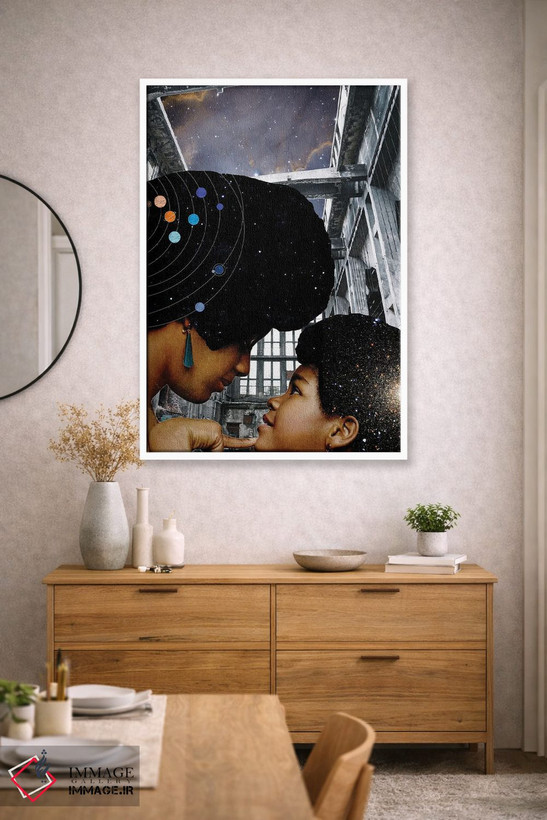 تابلو دکوراتیو تو جهان منی اثر کیکی سی لندن - D1W