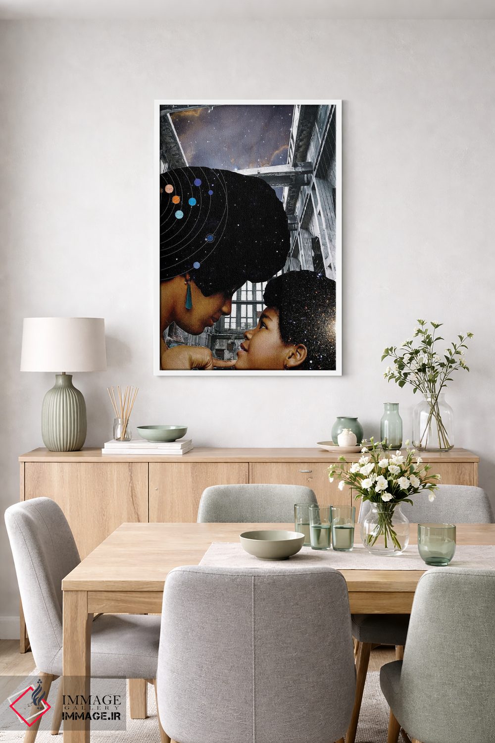 تابلو دکوراتیو تو جهان منی اثر کیکی سی لندن - D5W