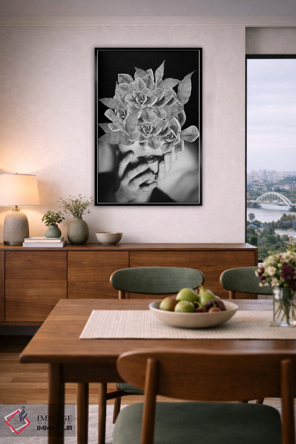 تابلو دکوراتیو بی نام اثر کیکی سی لندن - D6B