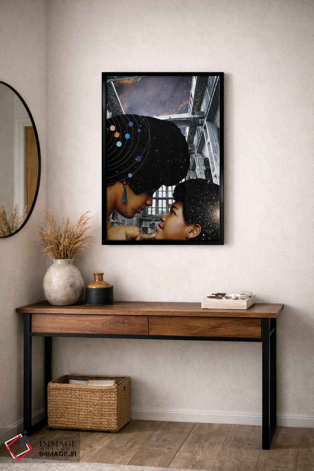 تابلو دکوراتیو تو جهان منی اثر کیکی سی لندن - D4B