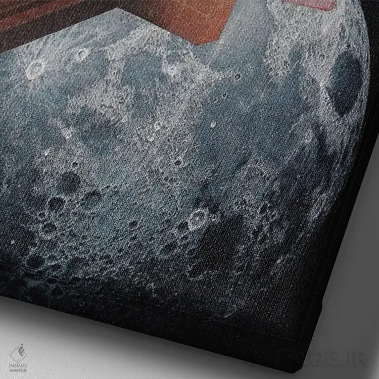 تابلو دکوراتیو ای کاش می توانستم فرار کنم اثر کیکی سی لندن - نمای نزدیک بافت بوم