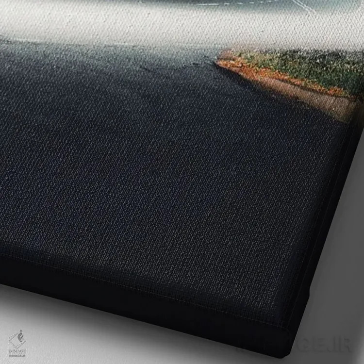 تابلو دکوراتیو تمام چیزی که داریم همین حالاست اثر کیکی سی لندن - نمای نزدیک بافت بوم