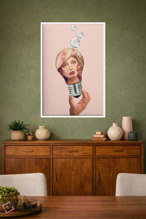 تابلو دکوراتیو آن قدرها هم واضح نیست اثر کیکی سی لندن - D1W