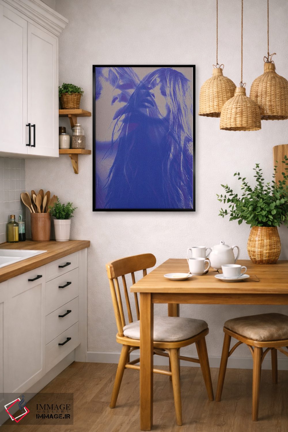 تابلو دکوراتیو کیت مضاعف اثر کیکی سی لندن - D6B